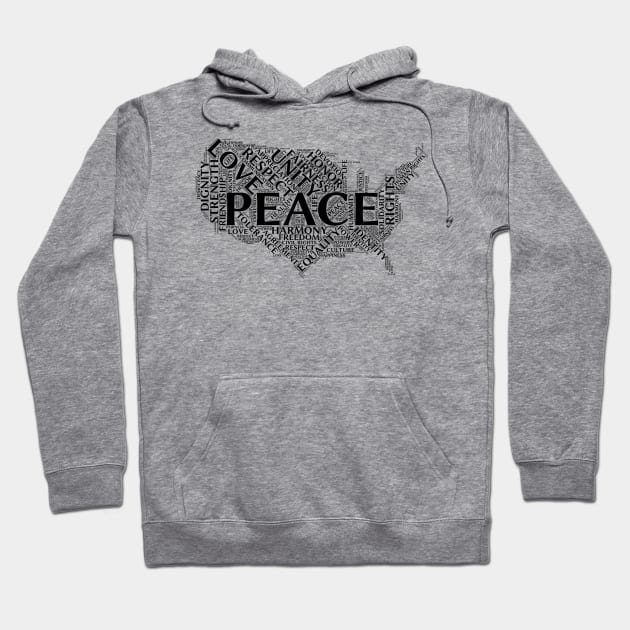 United States of Peace Hoodie by jessamee